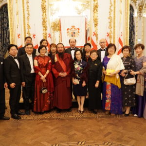 世界佛教正心會同學特來觀禮慶賀本會指導上師恆性嘉措仁波且授封王公貴族子爵爵位