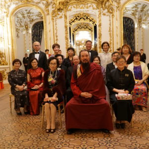 世界佛教正心會同學特來觀禮慶賀本會指導上師恆性嘉措仁波且授封王公貴族子爵爵位