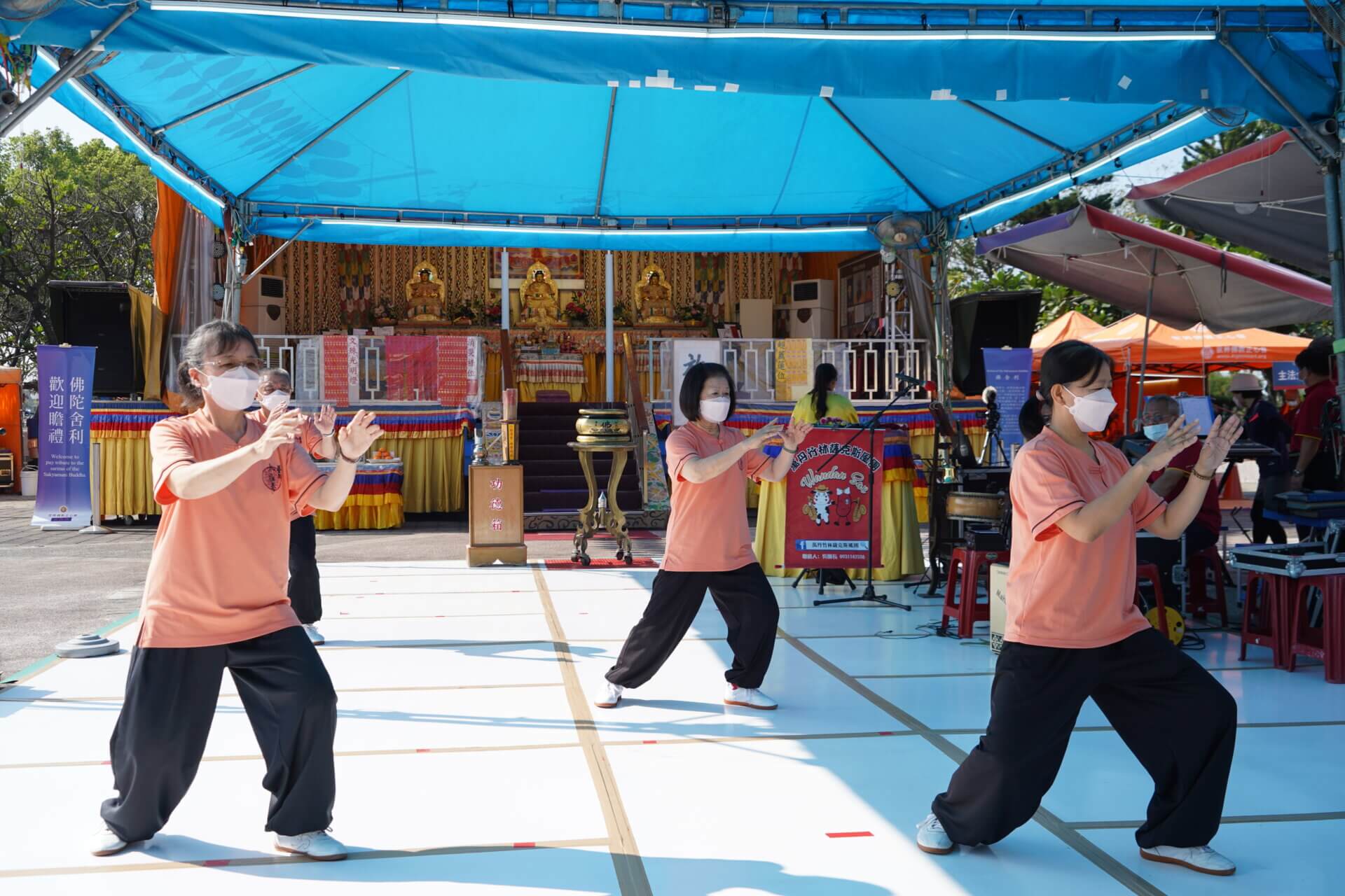 行動佛殿149站屏東萬丹，屏東市忠孝太極拳教練場樂藝供佛