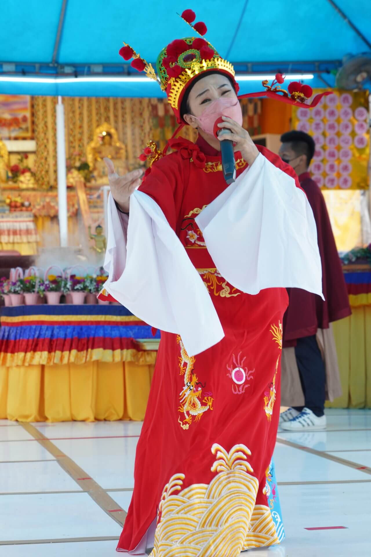 行動佛殿158站屏東滿州，劉榮鳳戲曲樂藝供佛