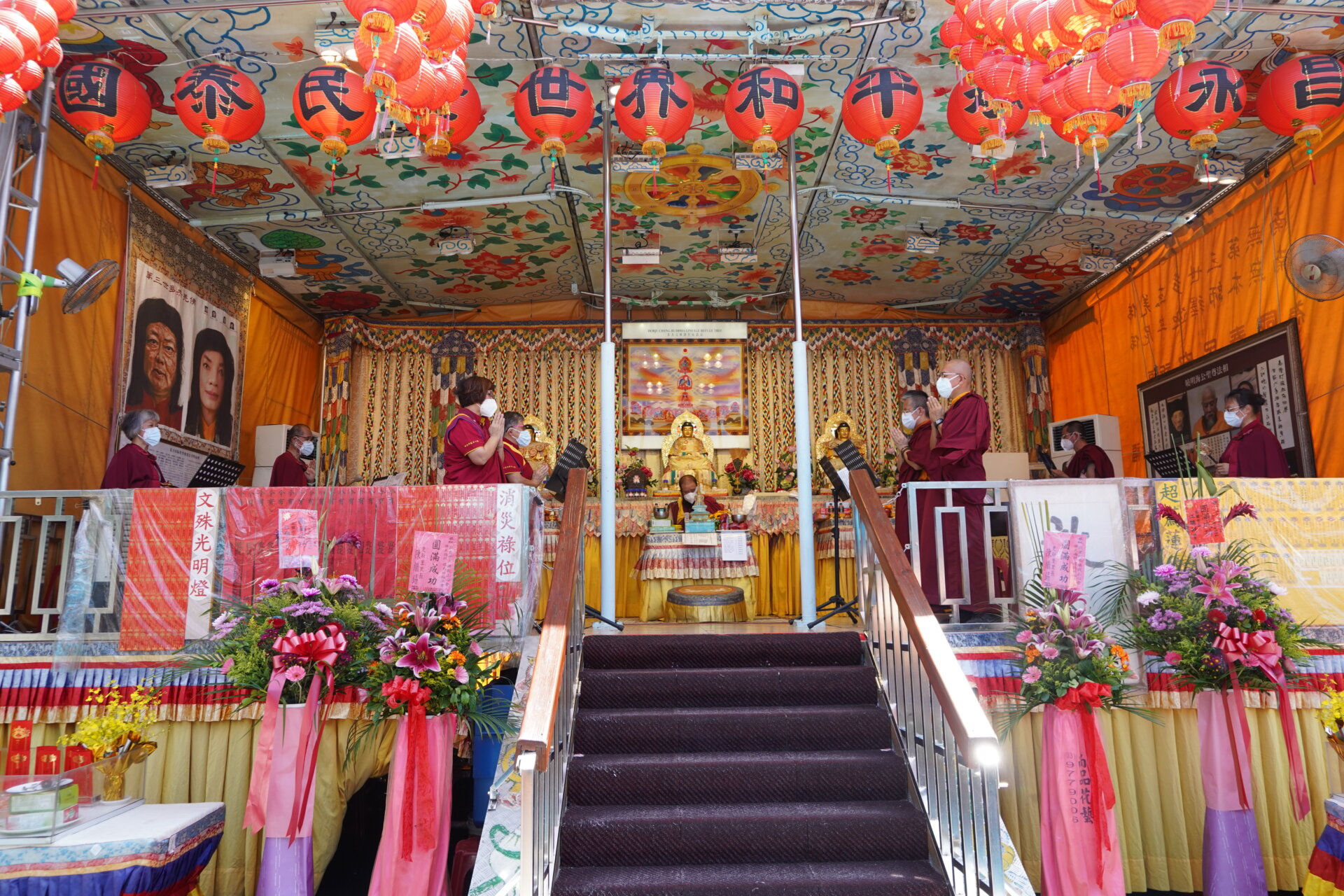 行動佛殿164站宜蘭頭城，眾多信眾參加誦經法會