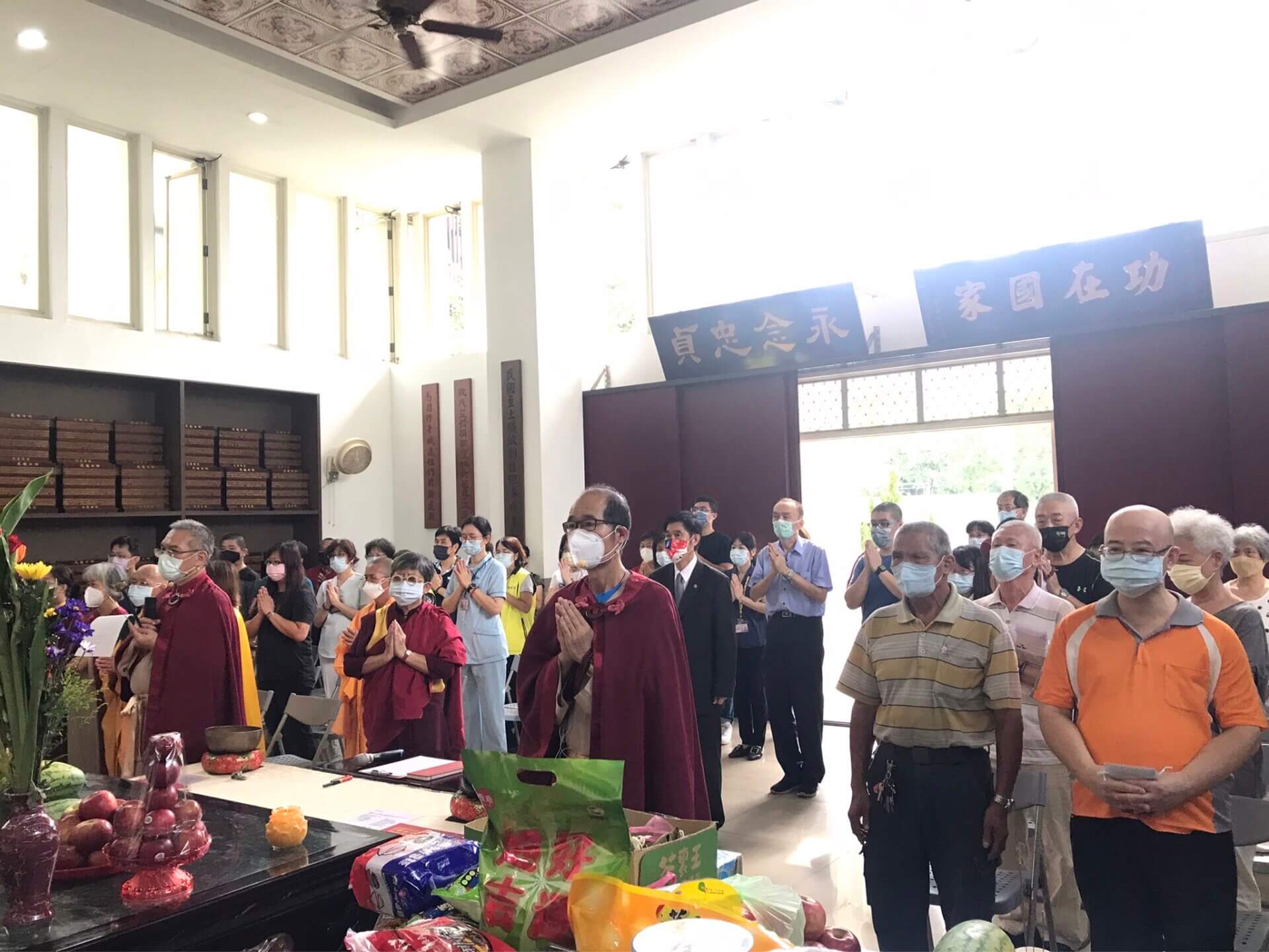 世界佛教正心會受邀至板橋榮家舉辦中元祈福超渡法會