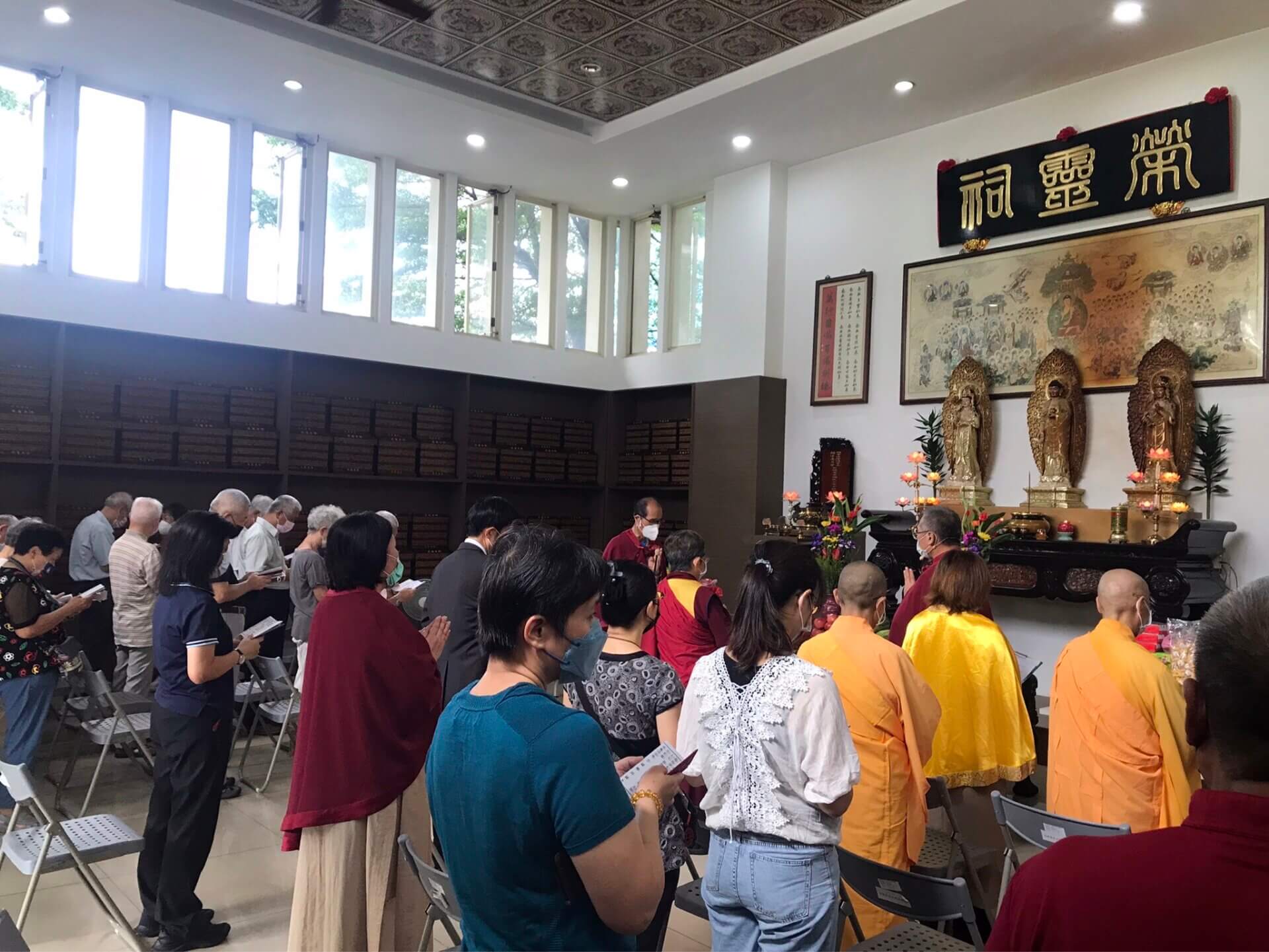 世界佛教正心會受邀至板橋榮家舉辦中元祈福超渡法會