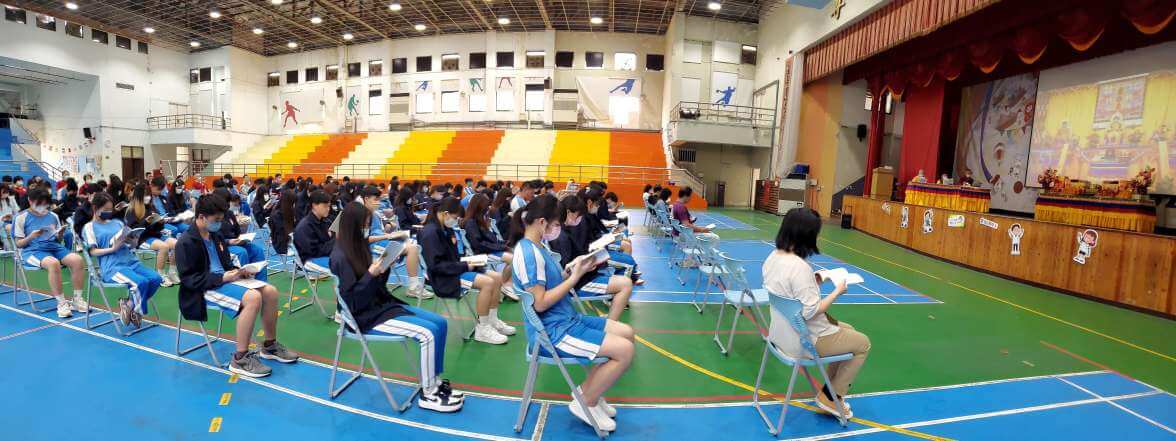 世界佛教正心會受邀至新竹香山高級中學舉辦學生祈福法會