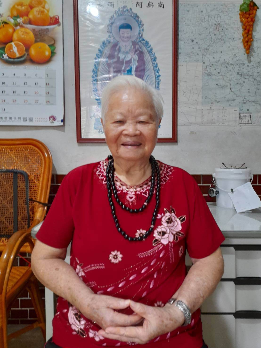 91歲的蔡謝英蘭師姊