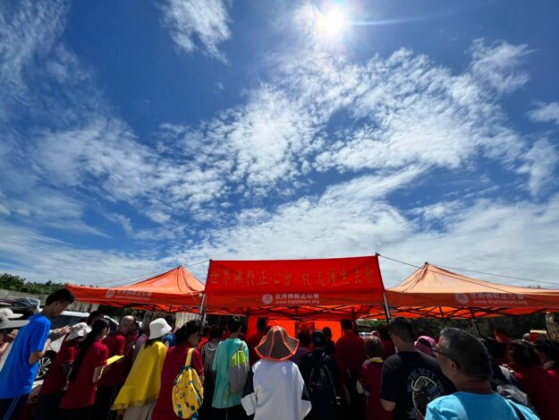 世界佛教正心會於9月9日假苗栗外埔漁港舉辦地藏暨護生放流法會