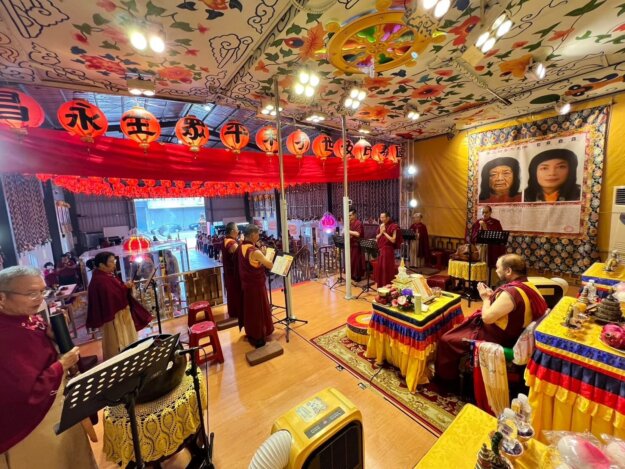 世界佛教正心會舉辦觀世音菩薩吉祥日法會，本會指導金剛上師恆性嘉措仁波且帶領弟子虔誠誦經