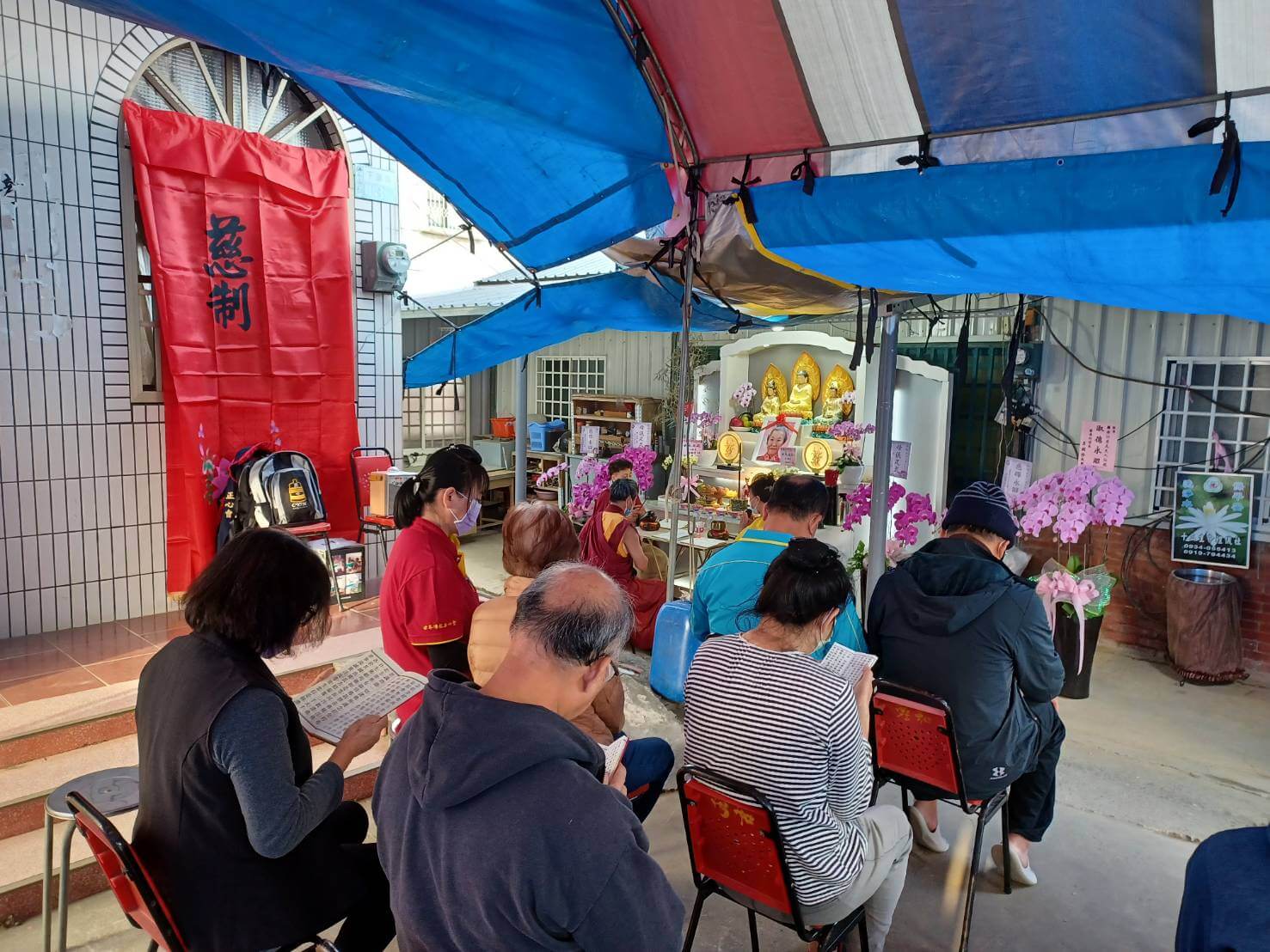 感謝嘉義分院所有師兄弟為外婆助念