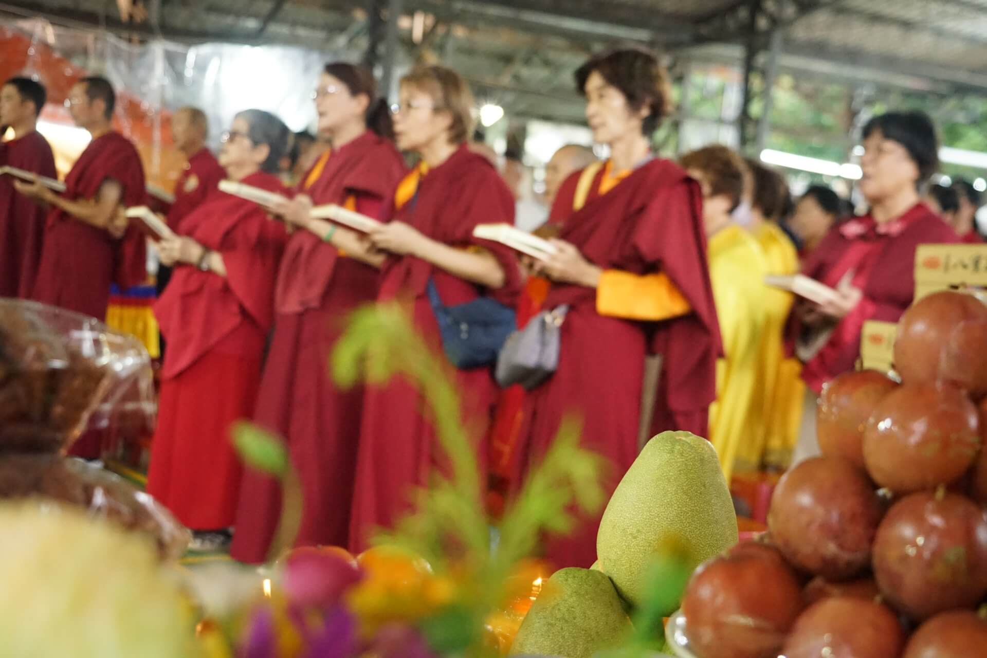 世界佛教正心會舉辦地藏法會，弟子們虔誠誦經法會莊嚴